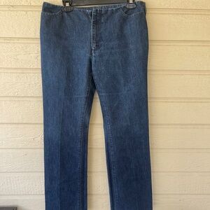 Y2K Gap Womens size 10 Blue Jeans Straight Leg Dark Wash no pockets
